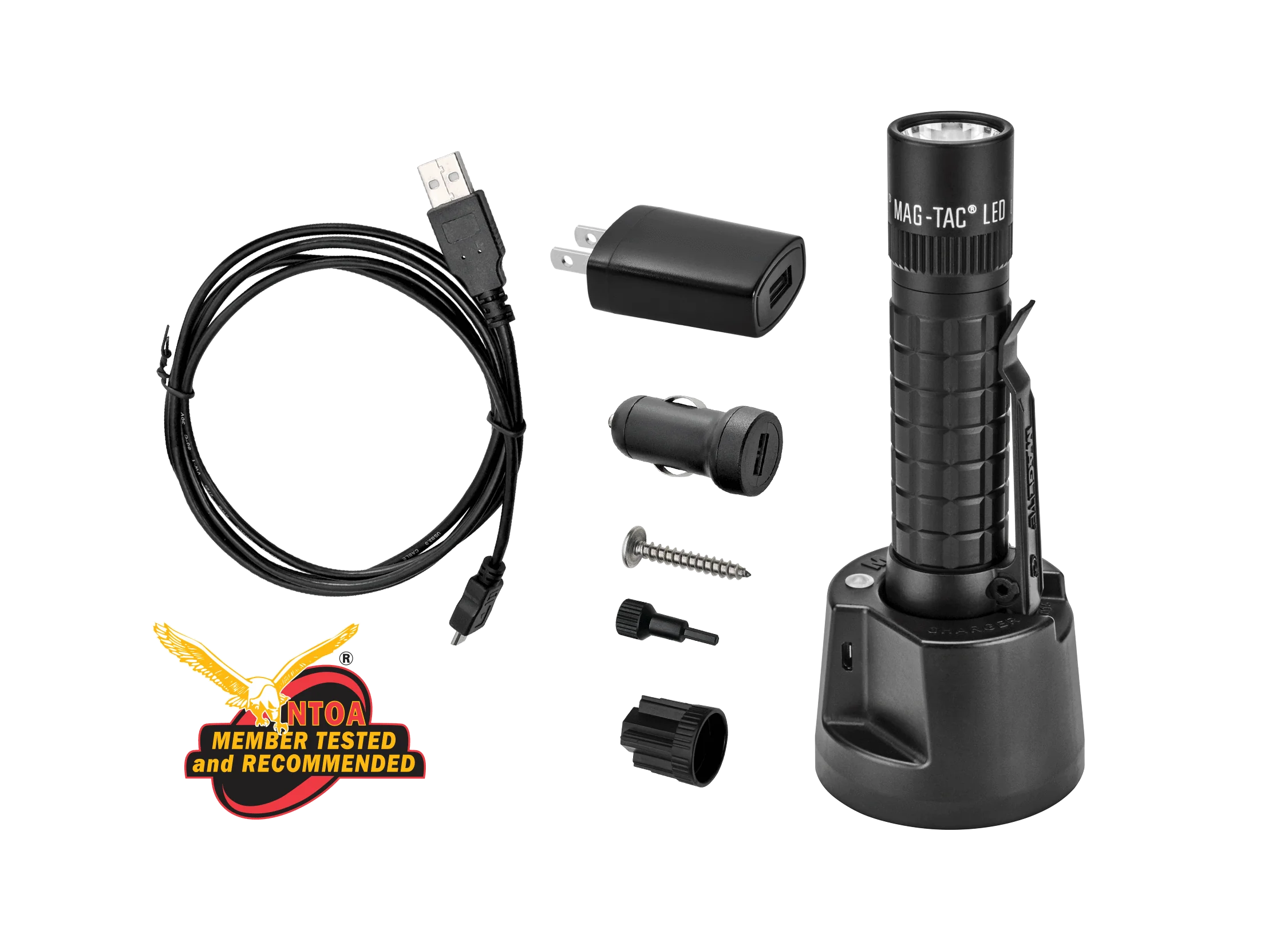 MAG-TAC® - LED Rechargeable Plain Bezel Flashlight System - Image 3