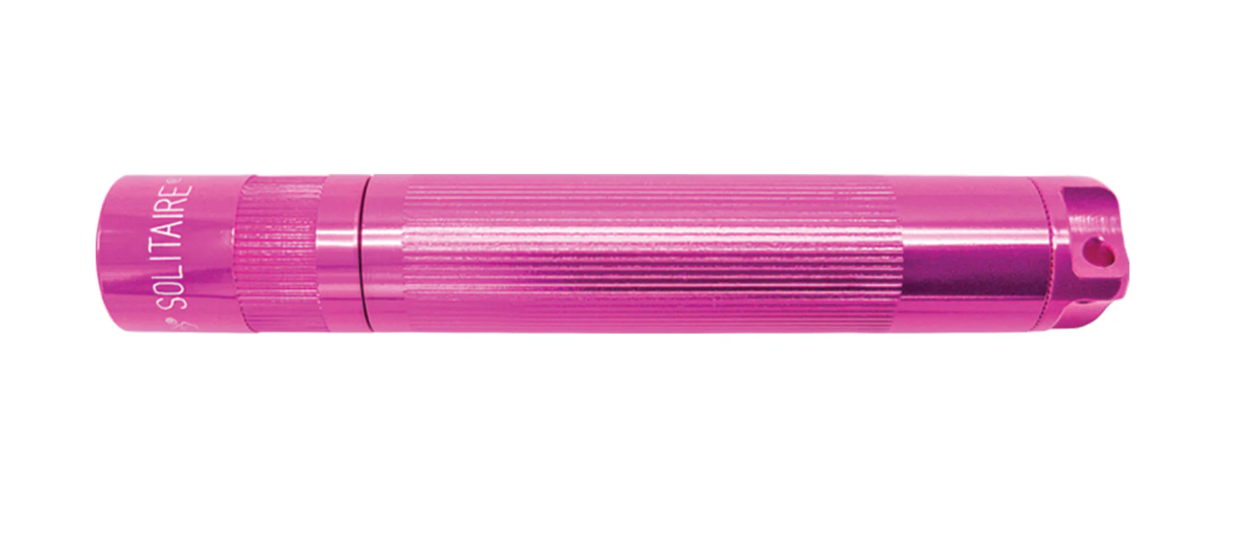 Solitaire LED Key Chain Flashlight - Pink - Custom Engraving - Image 3